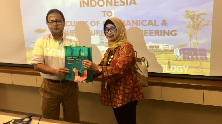 Kerja Sama Program Studi Teknik Mesin – ITI dengan Fakultas Mechanical dan Manufaktur Universiti Malaysia Pahang, 29 April 2019